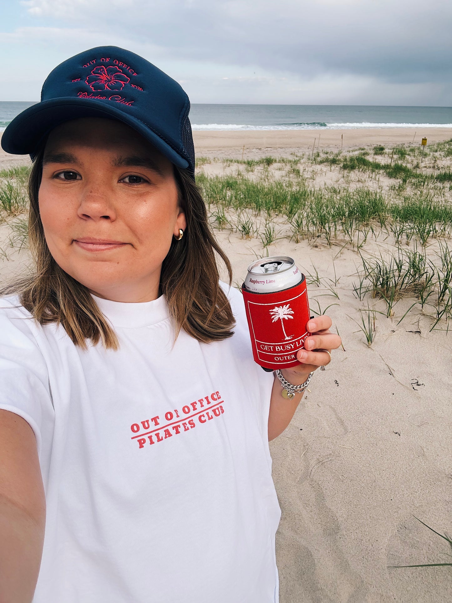 Pilates Club Cutoff Tee - White